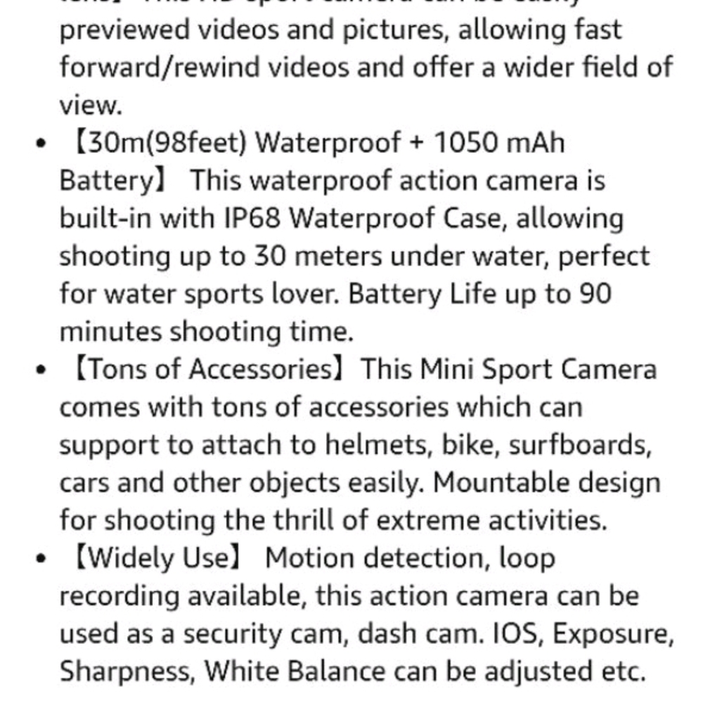 EM5000 Action Camera - Picture 8 of 8